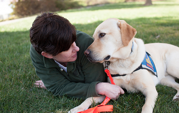 person and Canine Companions service dog