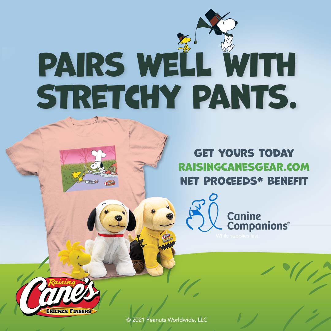 peanuts-and-raising-cane-s-chicken-fingers-partner-to-support-canine