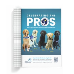 Small image of the service dog month PROS magazine ad