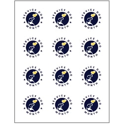 Small image of the service dog month icon stickers