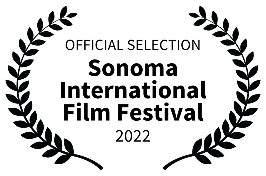 Laurel film festival logo with the words official selection sonoma international film festival 2022
