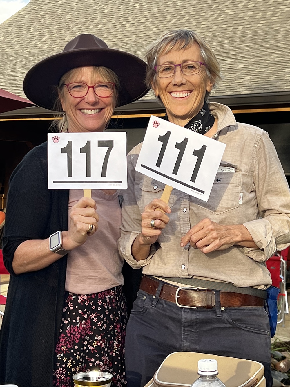 2 women with paddles