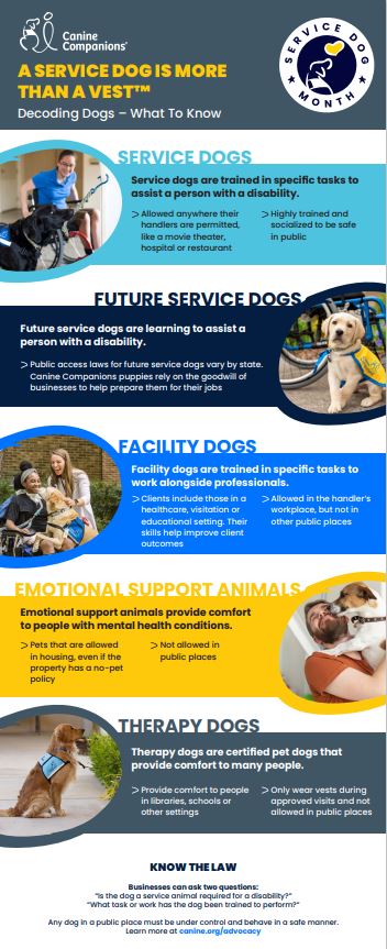 A small thumbnail image of the service dog infographic
