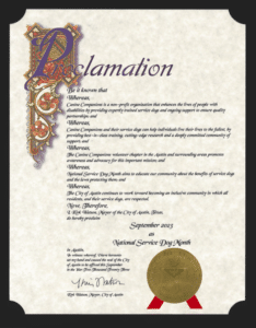 Austin proclamation signed by Rick Watson