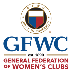 GFWC logo with the words General Federation of Women's Clubs