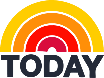 Logo with a multicolored rainbow arch above the word "TODAY."