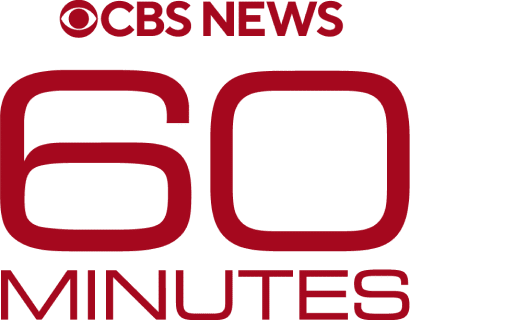 CBS News 60 Minutes logo in red text.